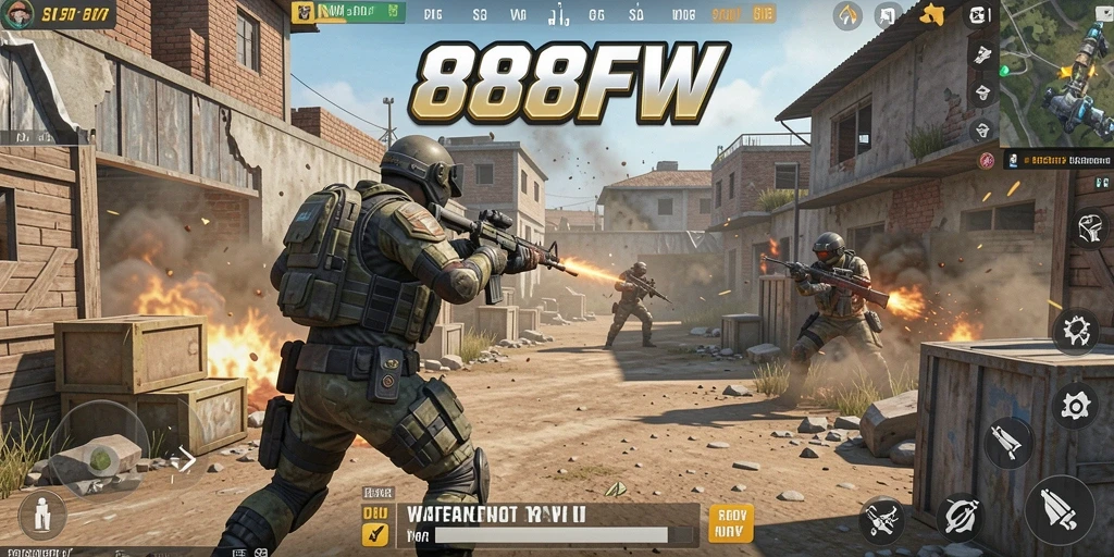 Screenshot gameplay epic di medan perang Battle Royale.