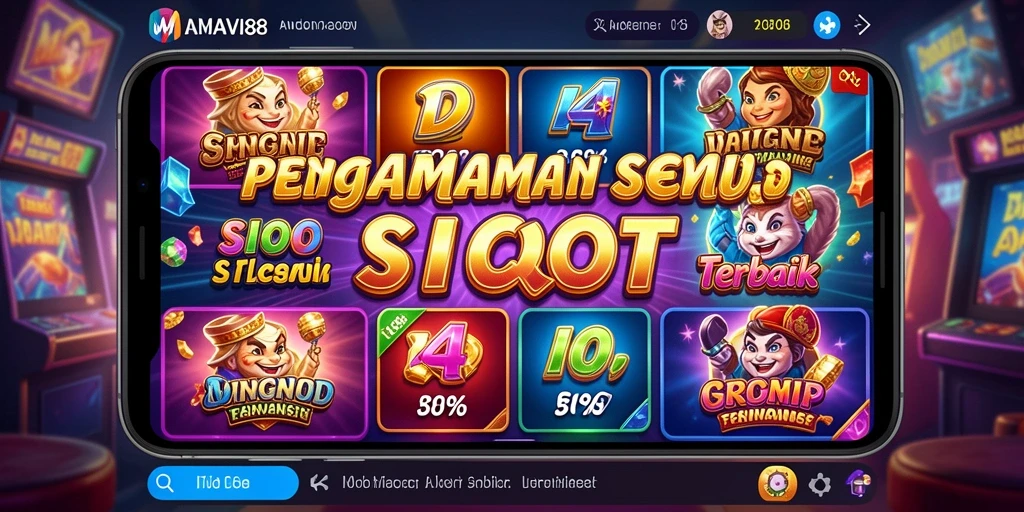 Tampilan menarik dari gameplay Slot AMAVI88 yang penuh warna.
