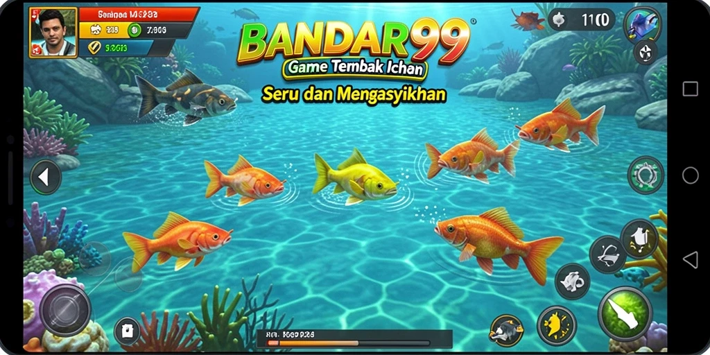 Tampilan gameplay Tembak Ikan yang mengasyikkan di BANDAR99.