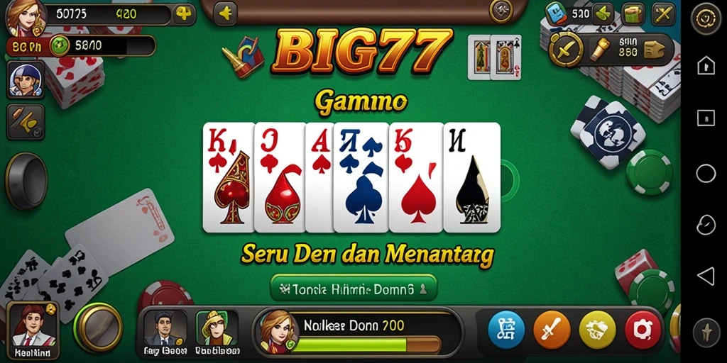Tampilan gameplay BIG77 yang menarik dan interaktif.