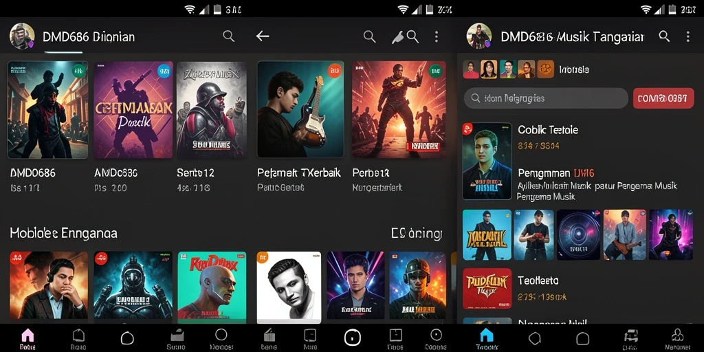 Tampilan screenshot DMD686 menampilkan pengalaman mendengarkan yang menyenangkan.