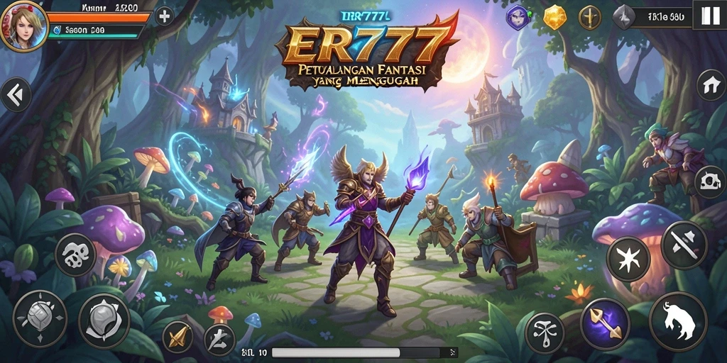 Gameplay epik yang mengajak pemain menjelajahi dunia fantasi.