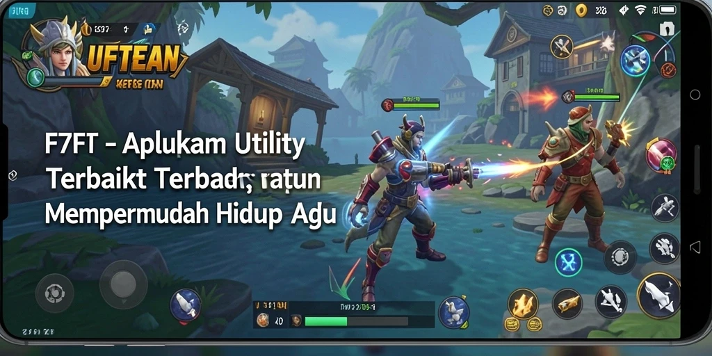 Tampilan utama aplikasi F7F7 dengan fitur utility yang lengkap.