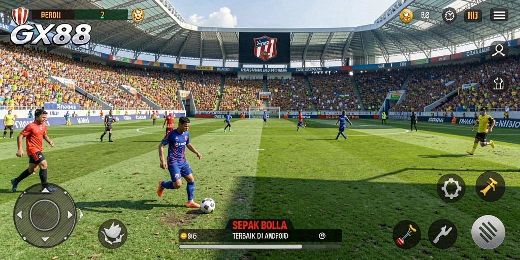 Gameplay GX88 yang mendebarkan dan grafik yang mengagumkan.