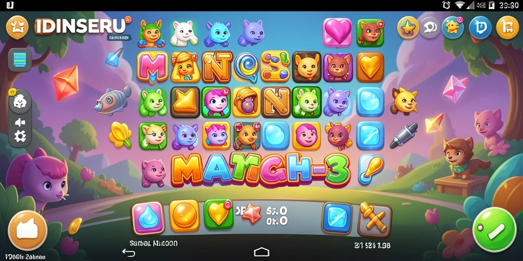Tampilan gameplay seru dan penuh tantangan di IDNSERU.