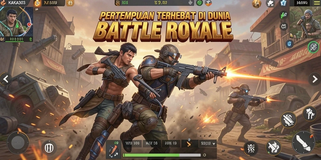 Screenshot KAKA303 menunjukkan gameplay pertempuran yang intens dan seru.