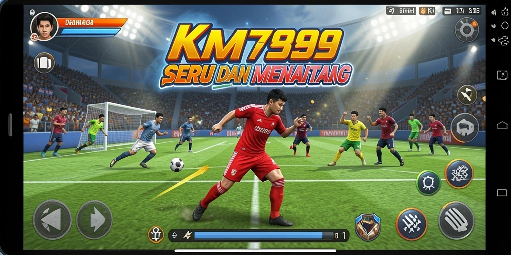 Tampilan gameplay KM789 yang menampilkan aksi olahraga yang seru.