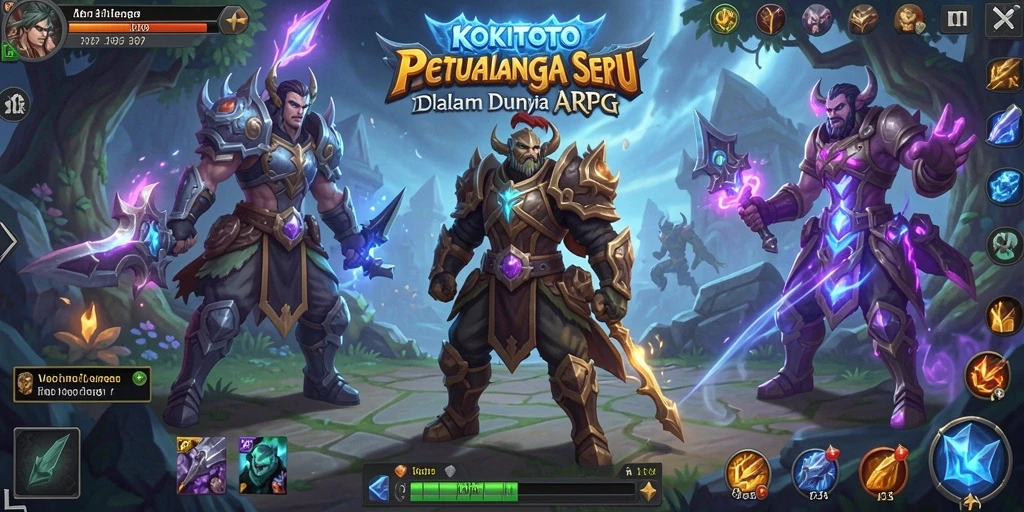 Tangkapan layar gameplay KOKITOTO menampilkan aksi menegangkan dalam pertarungan.