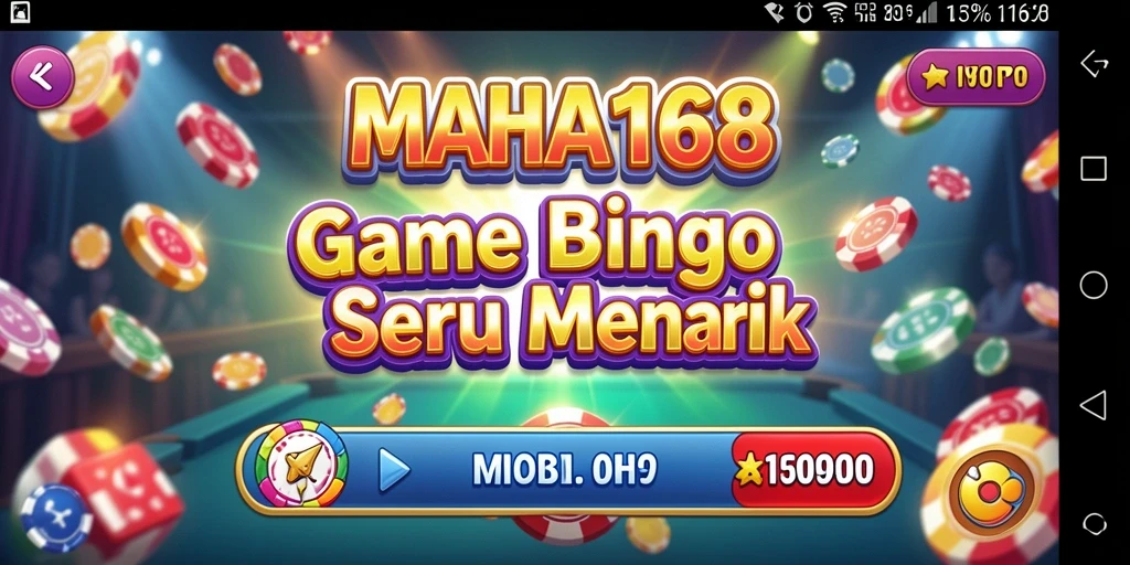Gameplay seru dalam MAHA168 yang menampilkan keseruan bermain Bingo.