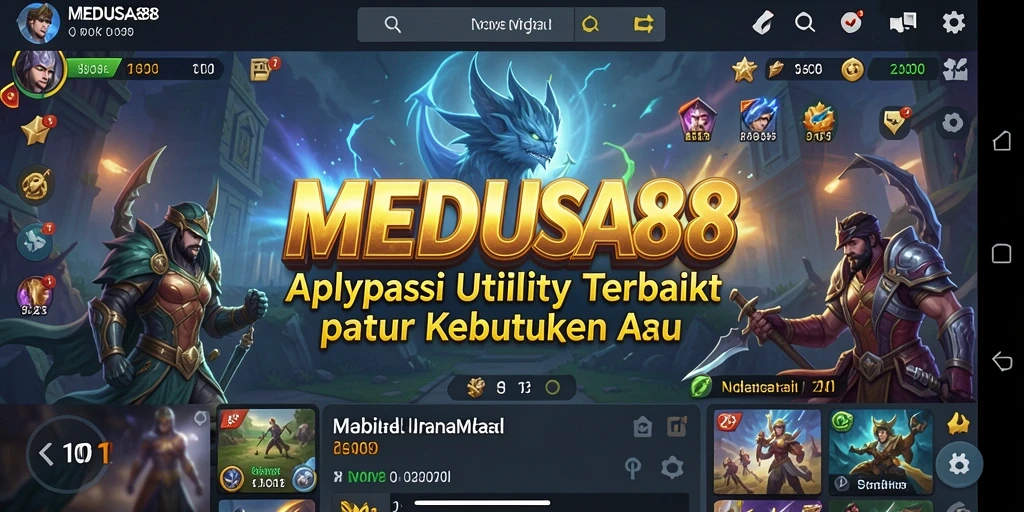 Screenshot utama MEDUSA88 menampilkan antarmuka aplikasi Utility yang intuitif.
