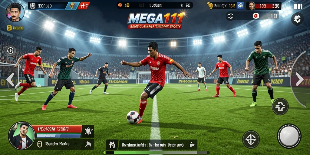 Tampilan gameplay menarik dari MEGA111 yang membuat adrenalin meningkat.