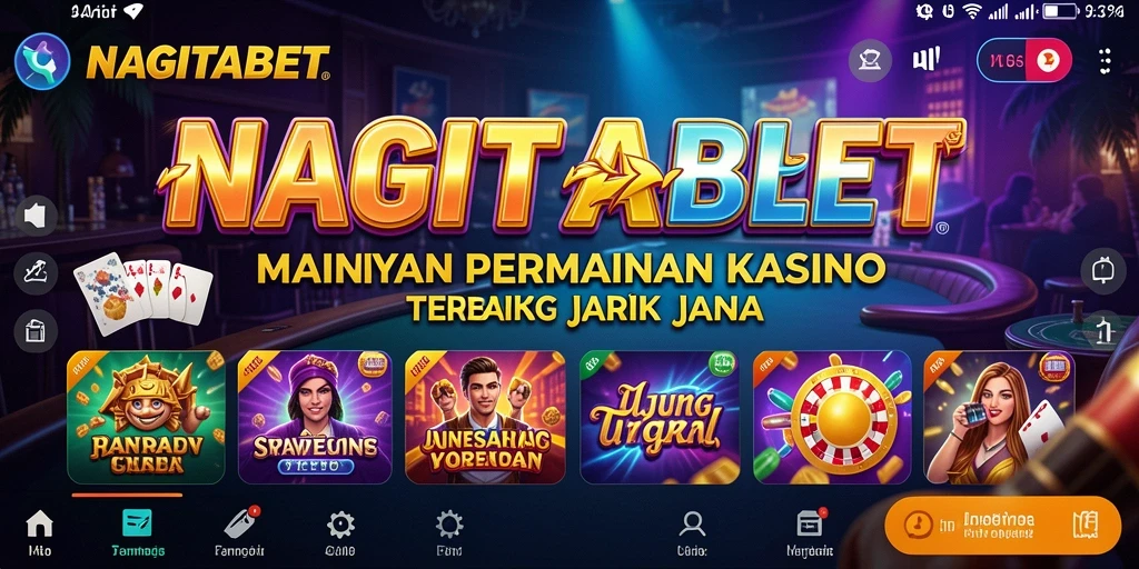 Tampilan menarik dari gameplay Kasino NAGITABET yang mendebarkan.