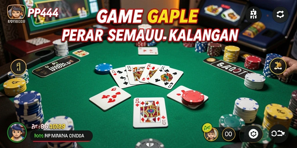 Tampilan gameplay Gaple yang seru di PP444.