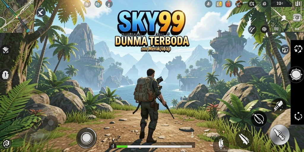 Screenshot gameplay SKY99 menampilkan petualangan di dunia terbuka yang menakjubkan.