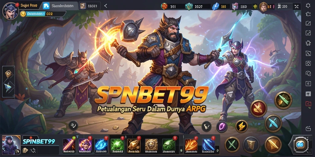 Tampilan gameplay ARPG yang menegangkan di SPINBET99.