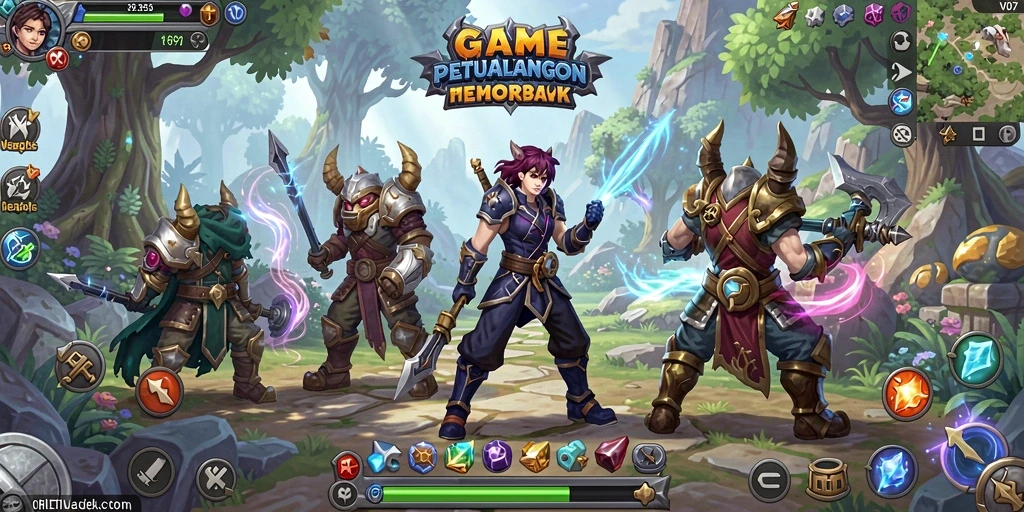 Gameplay MMORPG yang seru dan menantang di V07.