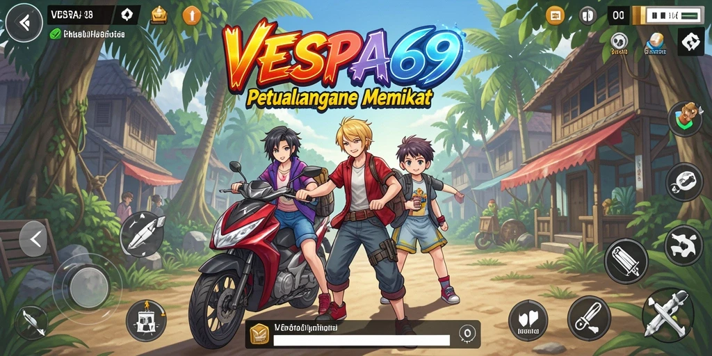 Tampilan menarik dari gameplay seru VESPA69 yang memikat.